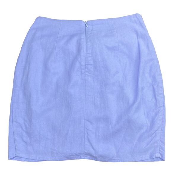 SUPERDOWN Milah Linen Blend Wrap Mini Skirt Sz XS - Picture 3 of 4